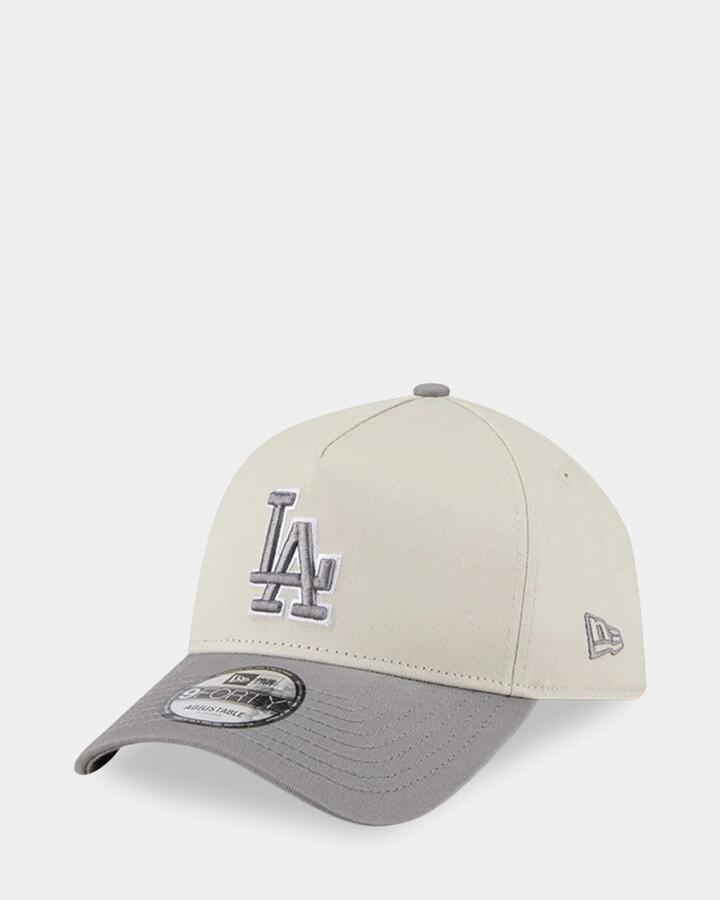 Image of Hats. Product name - New Era 9Forty Los Angeles Dodgers Cap Light Beige in Light Beige colour by brand - New Era
