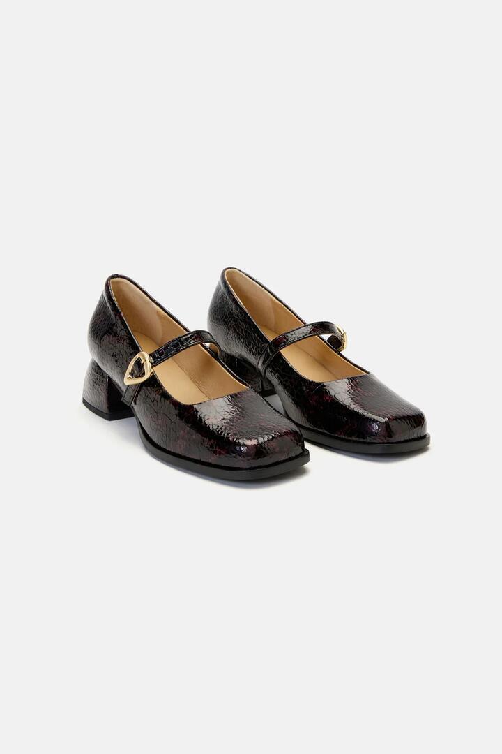Image of Heels. Product name - Henrietta Heel Chocolate in Chocolate colour by brand - Gorman