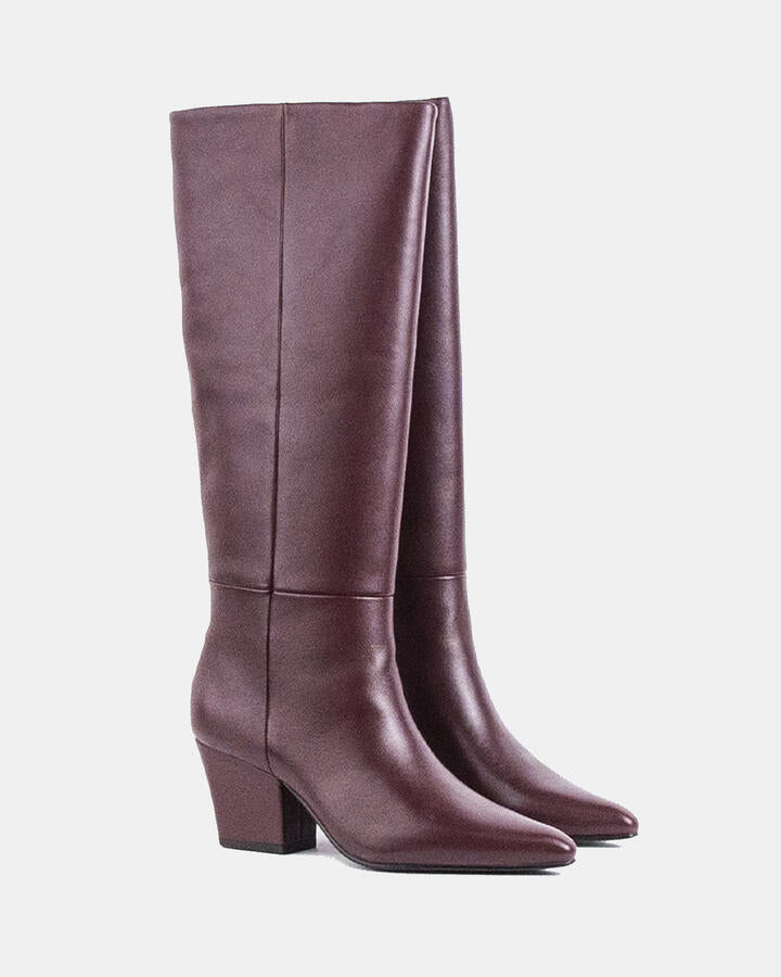 Image of Boots. Product name - Li-marco Burgundy in Burgundy colour by brand - Novo