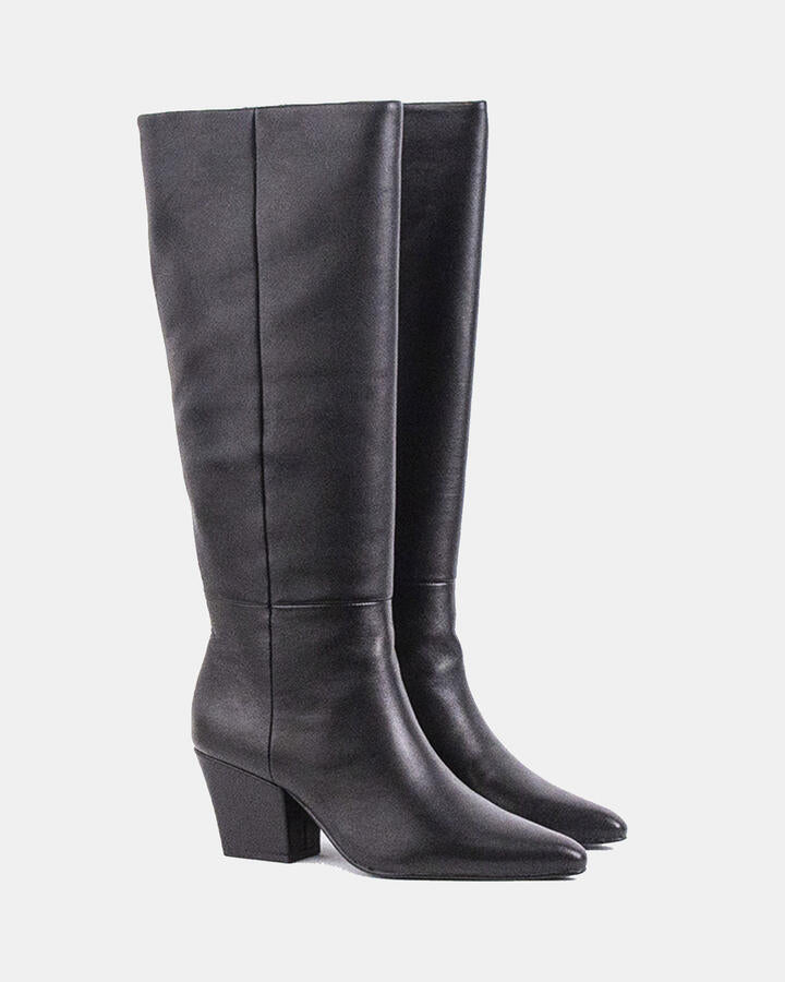 Image of Boots. Product name - Li-marco Black Leather in Black Leather colour by brand - Novo