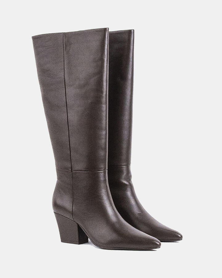Image of Boots. Product name - Li-marco Brown Leather in Brown Leather colour by brand - Novo