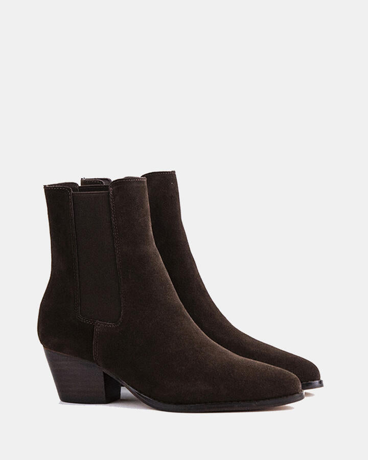 Image of Boots. Product name - Li-grimsby Brown Suede in Brown Suede colour by brand - Novo