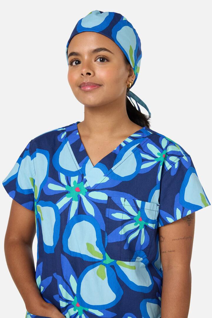 Image of Hats. Product name - Florita Scrub Hat in Navy colour by brand - Gorman