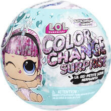 Image of Toys. Product name - L.O.L. Surprise Glitter Colour Change Lil Sis with 5 Surprises in colour by brand - Toymate