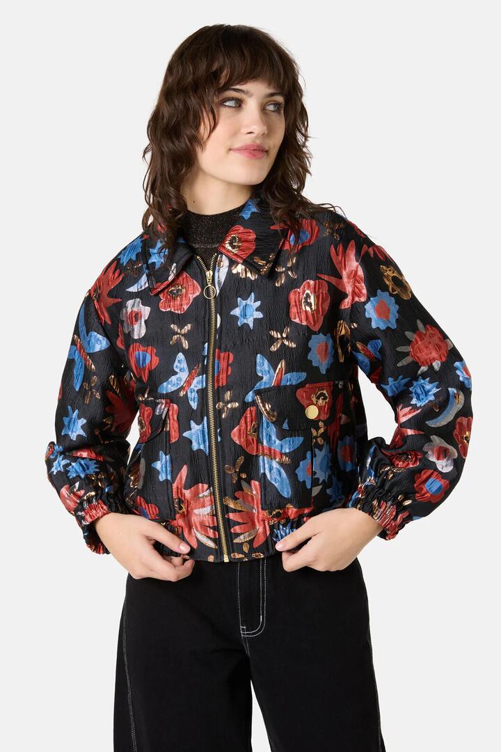 Image of Coats & Jackets. Product name - The Garden Jacquard Jacket in Print colour by brand - Gorman