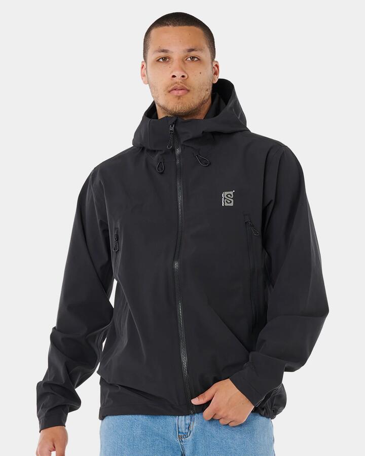 Image of Coats & Jackets. Product name - Rip Curl Mens Anti Series Search 10K/10K Spray Jacket Black in Black colour by brand - Rip Curl