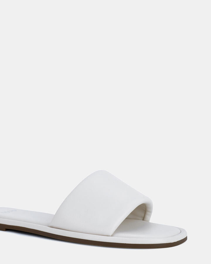 Image of Sandals. Product name - Solano Cream Vegan Sandals in Neutral colour by brand - Novo