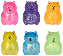 Image of Toys. Product name - Squishy Glitter Capybara in colour by brand - Toymate