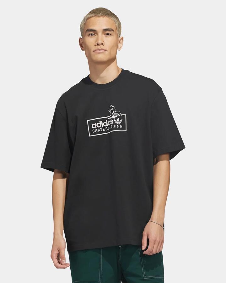 Image of T-Shirts. Product name - adidas Mens Gonz Logo T-Shirt Aurivy in Aurivy colour by brand - Adidas