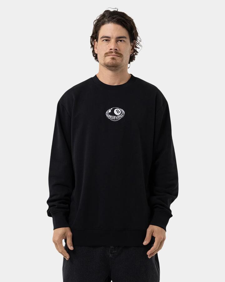 Image of Accessories. Product name - Santa Cruz Mens Winkowski Eighth Planet Front Crew Neck Black in Black colour by brand - Santa Cruz