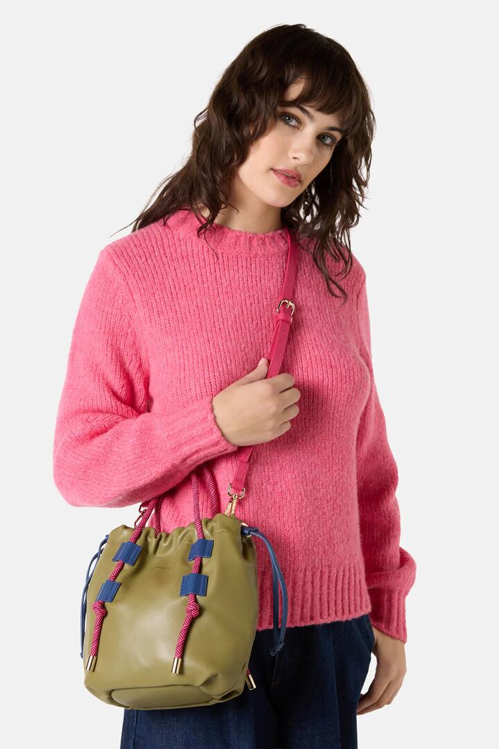 Image of Bags. Product name - Carmel Crossbody Olive in Olive colour by brand - Gorman