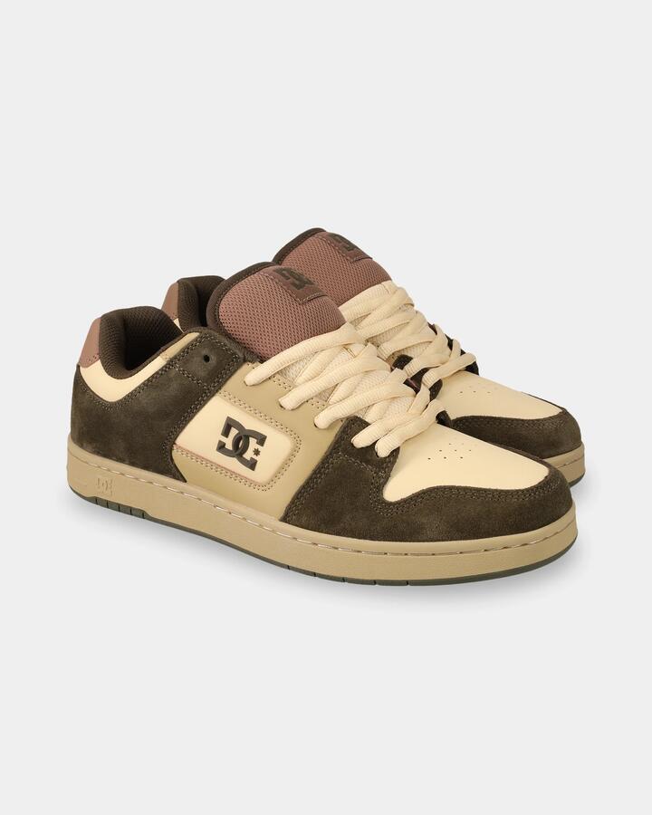 Image of Shoes. Product name - DC Shoes Mens Manteca 4 S Skate Shoes Olive/Tan in Olive/Tan colour by brand - DC Shoes
