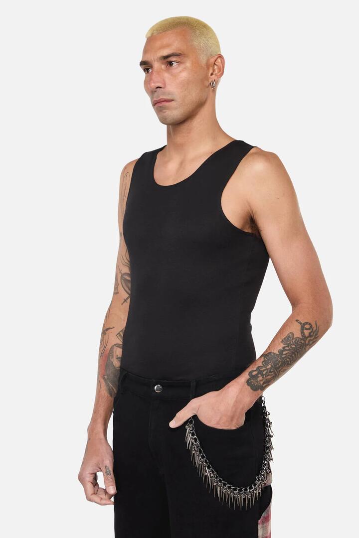 Image of Jewelry. Productname: Statement Pant Chain in Gunmetal colour by brand - Black Friday