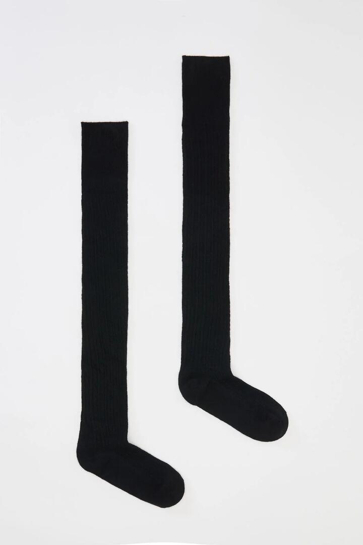 Image of Socks. Productname: Black Over The Knee Socks in Black colour by brand - Princess Highway