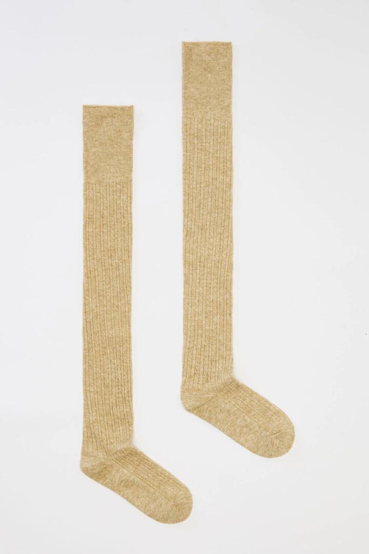 Image of Socks. Productname: Oatmeal Over The Knee Socks in Oatmeal colour by brand - Princess Highway