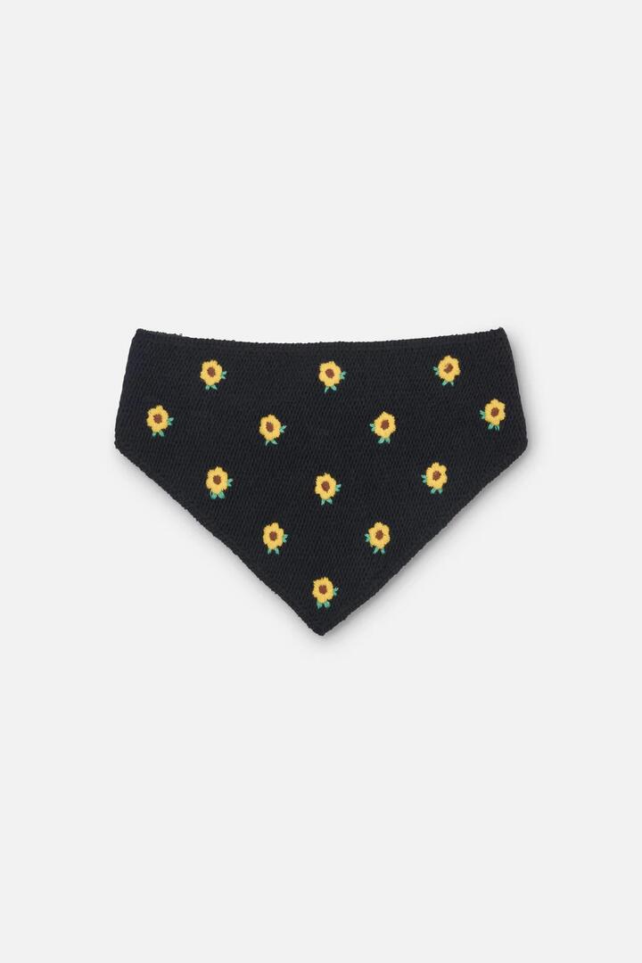 Image of Scarves & Shawls. Productname: Sunflower Knit Head Scarf in Black colour by brand - Princess Highway