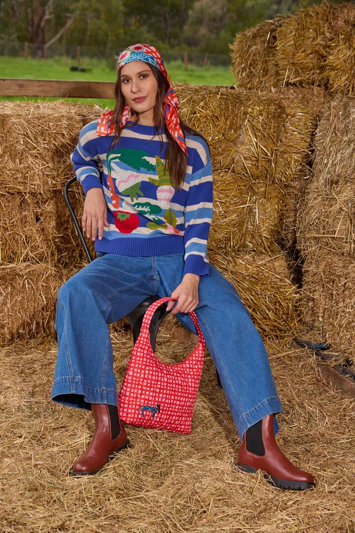 Image of Bags. Product name - Mr Donkey Quilted Tote in Print colour by brand - Gorman