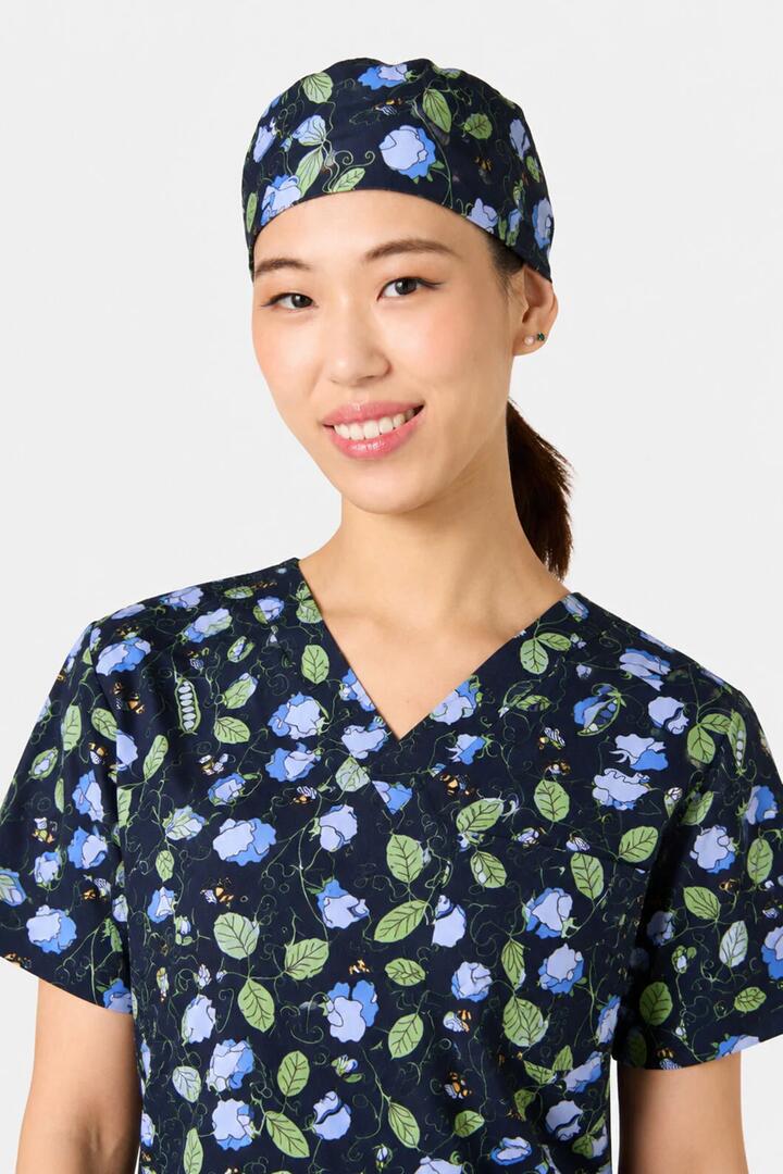 Image of Hats. Productname: Sweet Pea Scrub Hat in Navy colour by brand - Scrubs With Love