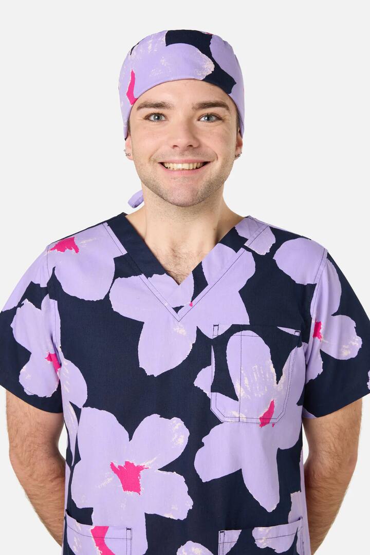 Image of Hats. Product name - Poppy Blue Scrub Hat in Navy colour by brand - Gorman
