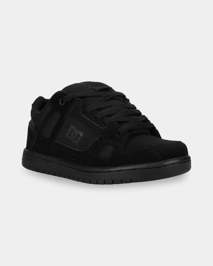 Image of Sneakers. Product name - DC Shoes Boys 8-16 Stag Youth Sneakers Black/Black/Black in Black/Black/Black colour by brand - DC Shoes