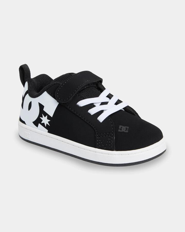 Image of Shoes. Product name - DC Shoes Toddler Cg V Black/White in Black/White colour by brand - DC Shoes