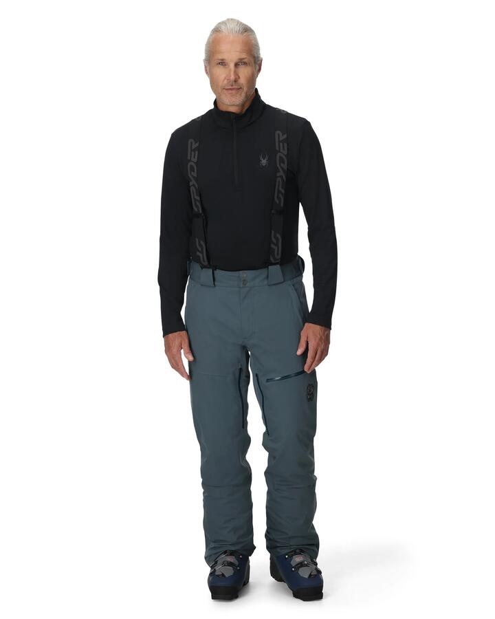 Image of a model wearing Pants. Product name - Spyder Dare Pants Slate Blue in Slate Blue colour by brand - Spyder