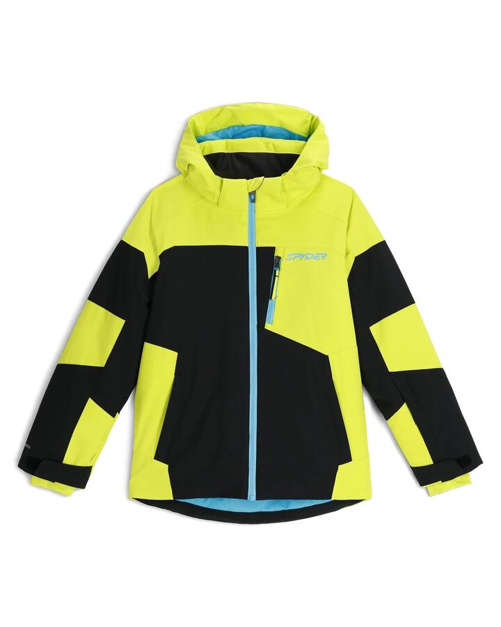 Image of Coats & Jackets. Product name - Spyder Boys 8-16 Leader Snow Jacket Black in Black colour by brand - Spyder