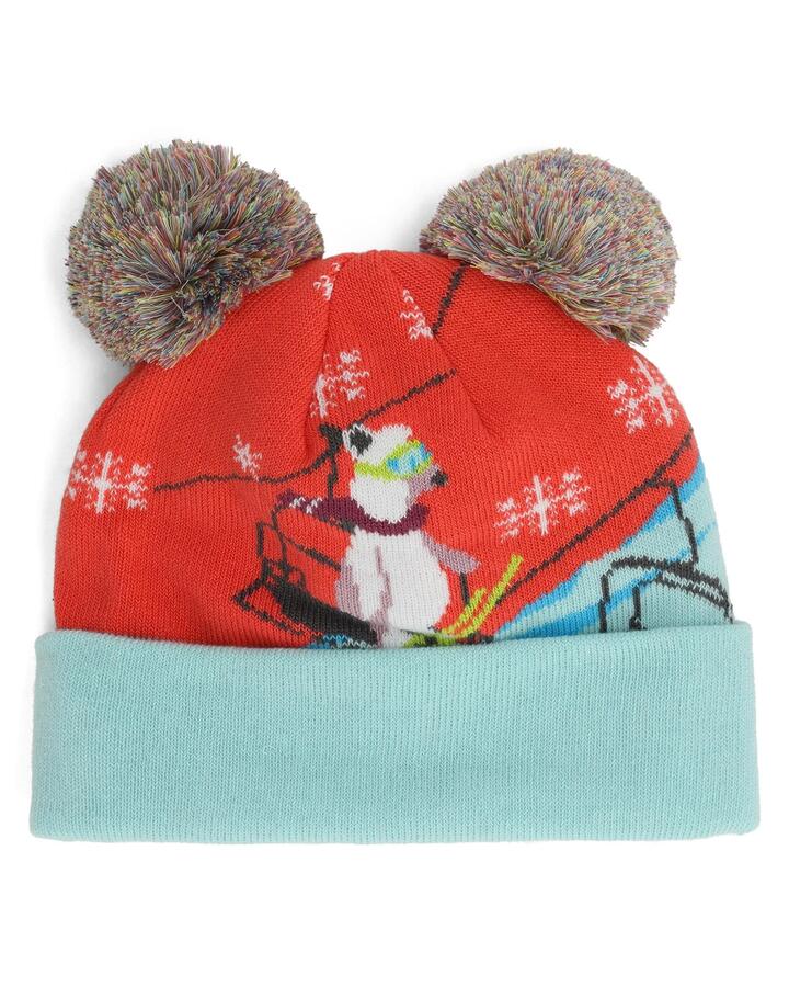Image of Hats. Product name - Spyder Girls 2-7 Wonder Beanie Multi in Multi colour by brand - Spyder