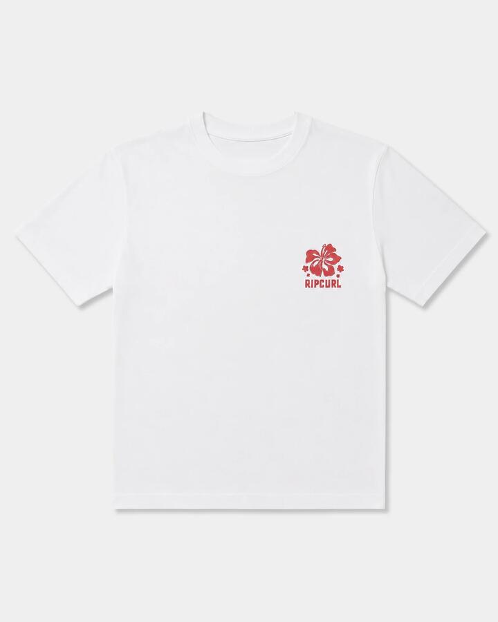 Image of T-Shirts. Product name - Rip Curl Girls 8-14 Surf Puff Party Pack T-Shirt Bone in Bone colour by brand - Rip Curl