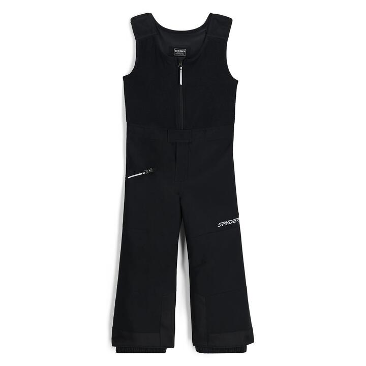 Image of a model wearing Pants. Product name - Spyder Boys 2-7 Expedition Snow Pants Black in Black colour by brand - Spyder