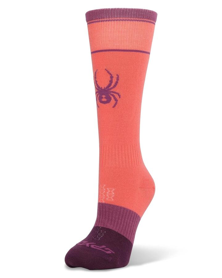 Image of Socks. Product name - Spyder Womens Pro Liner Socks Coral Haze in Coral Haze colour by brand - Spyder