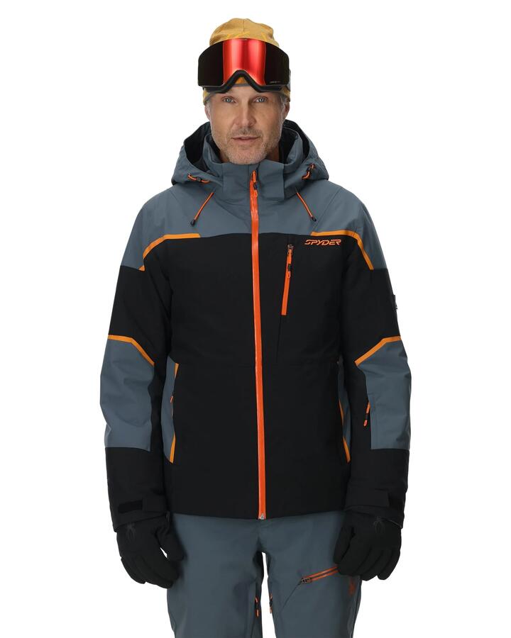 Image of Coats & Jackets. Product name - Spyder Mens Chambers Snow Jacket Slate Blue in Slate Blue colour by brand - Spyder