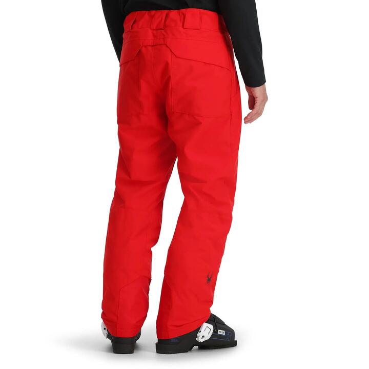 Image of a model wearing Pants. Product name - Spyder Mens Sentinel Snow Pants Spyder Red in Spyder Red colour by brand - Spyder