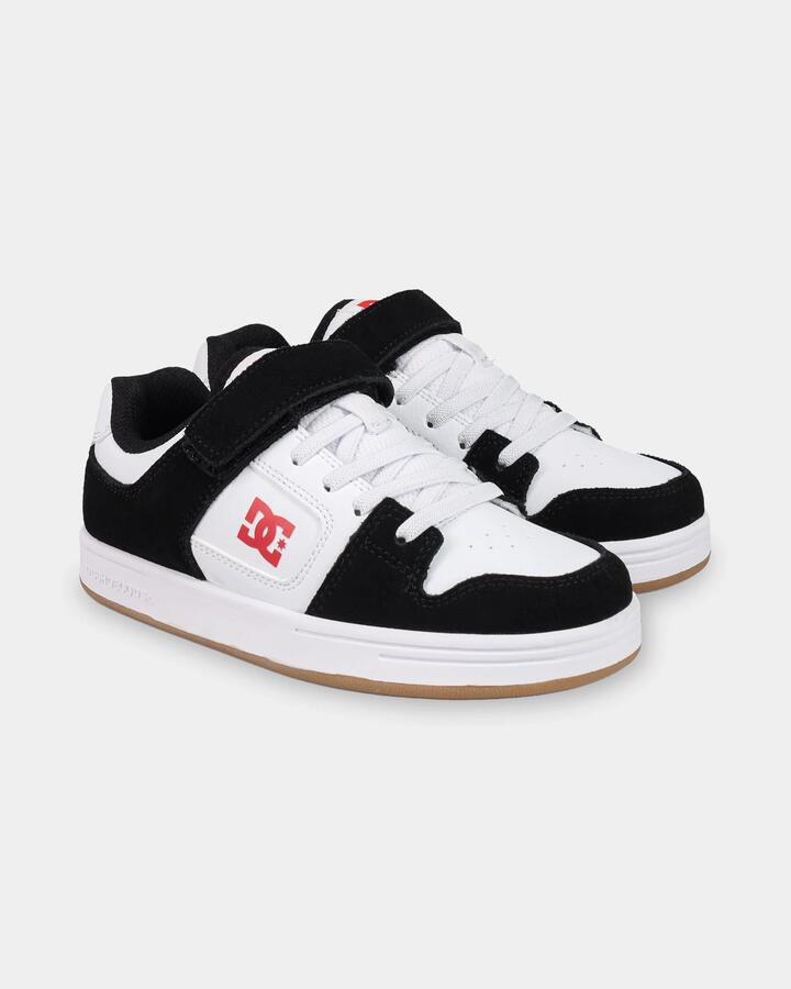 Image of Shoes. Product name - DC Shoes Boys 4-16 Manteca 4 V Skate Shoes Black/White/Red in Black/White/Red colour by brand - DC Shoes