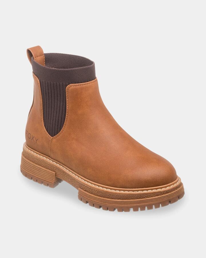 Image of Boots. Product name - Roxy Womens Jeyna Boots Brown/Chocolate in Brown/Chocolate colour by brand - Roxy