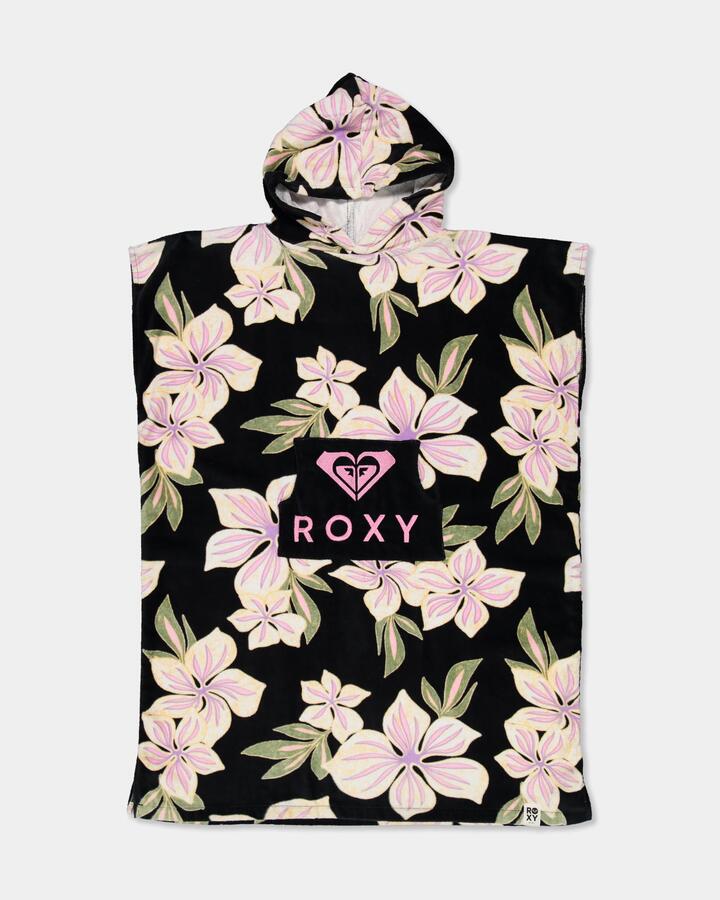 Image of Towels. Product name - Roxy Girls Rg Stay Magical Hooded Towel Oil Green Of The Pacific Axs in Oil Green Of The Pacific Axs colour by brand - Roxy