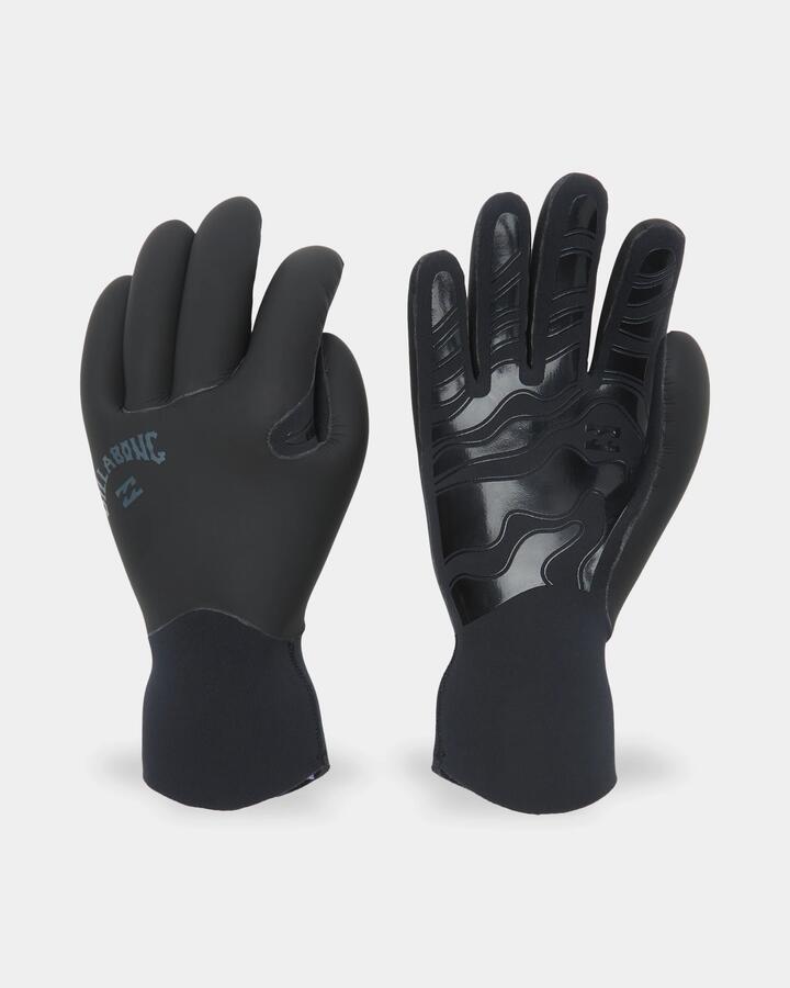 Image of Gloves & Mittens. Product name - Billabong Mens 3 Furnace Wetsuit Gloves Black in Black colour by brand - Billabong