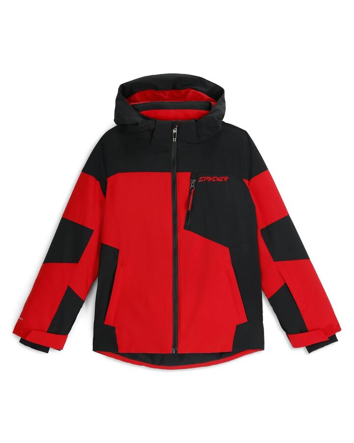 Image of Coats & Jackets. Product name - Spyder Boys 8-16 Leader Snow Jacket Spyder Red in Spyder Red colour by brand - Spyder