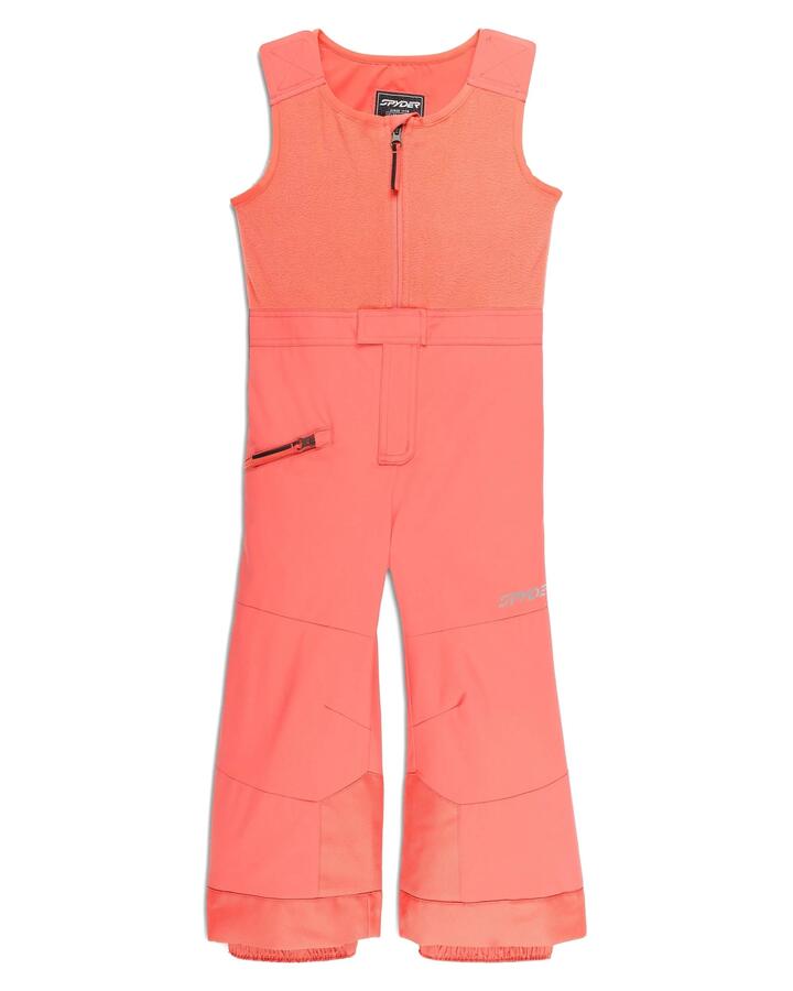 Image of a model wearing Pants. Product name - Spyder Boys 2-7 Expedition Snow Pants Coral Haze in Coral Haze colour by brand - Spyder