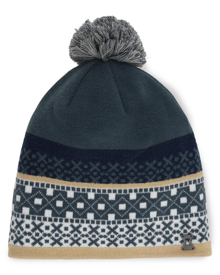 Image of Hats. Product name - Spyder Womens Mountain Beanie Slate Blue in Slate Blue colour by brand - Spyder