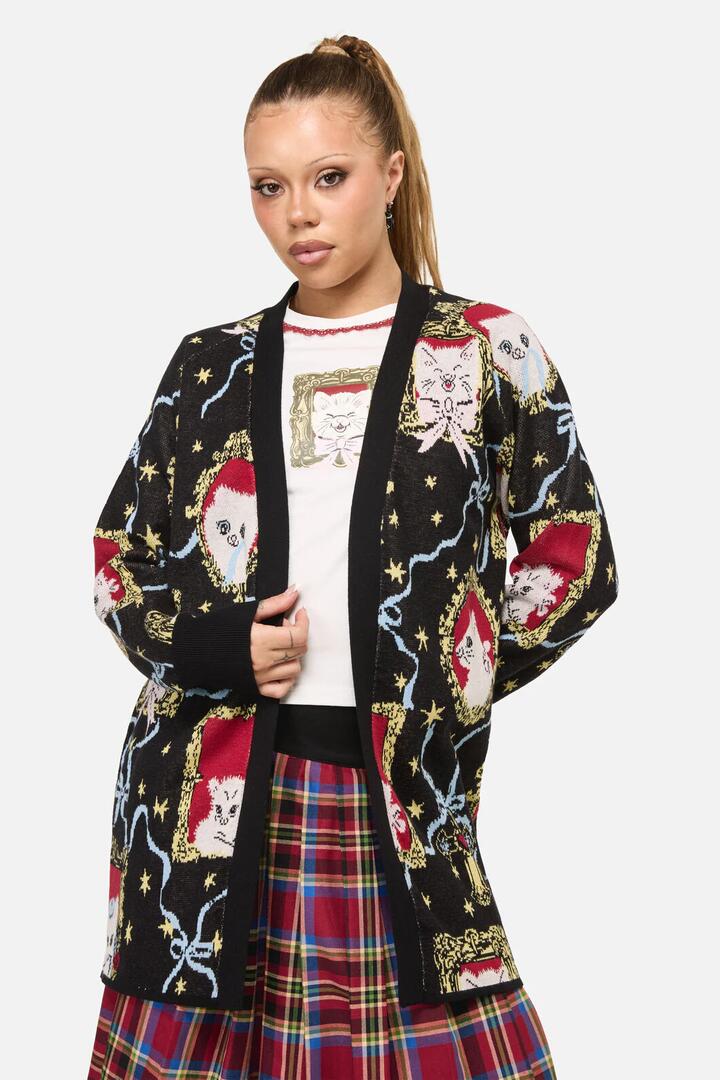 Image of Cardigans. Productname: Official Cardigan in Black colour by brand - Dangerfield
