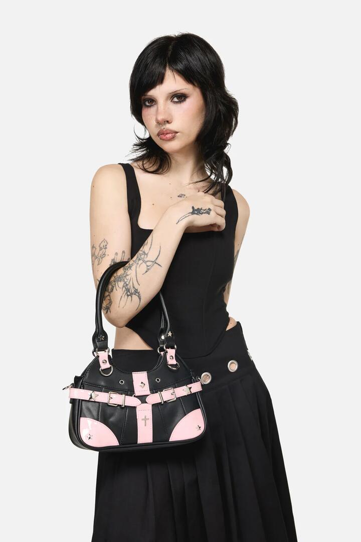 Image of Bags. Productname: Black & Pink Handbag in Black/Pink colour by brand - Black Friday