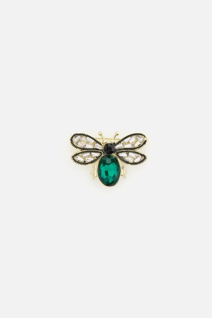Image of Keychains. Productname: Sparkle Bee Brooch in Gold colour by brand - Princess Highway