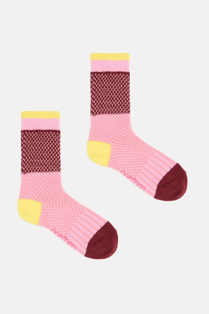 Image of Socks. Product name - Candice Wool Sock Pink in Multi colour by brand - Gorman