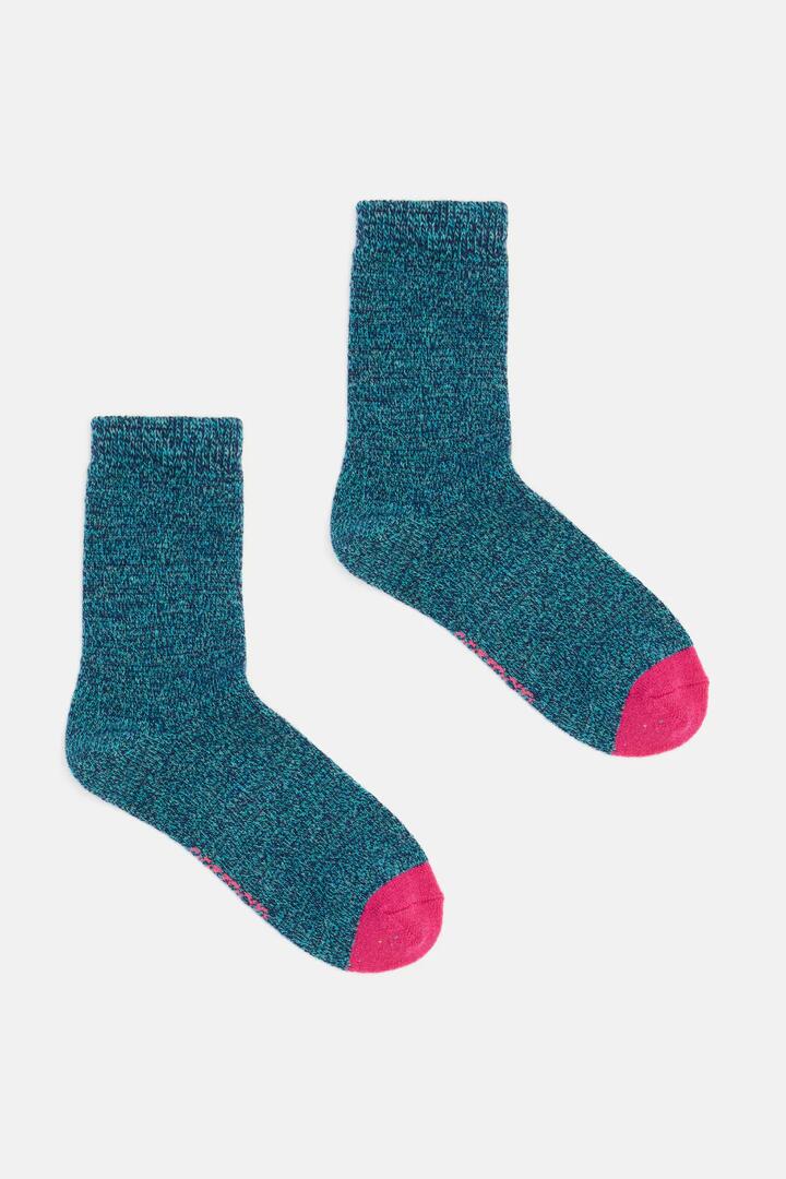 Image of Socks. Product name - Heather Wool Sock in Teal colour by brand - Gorman