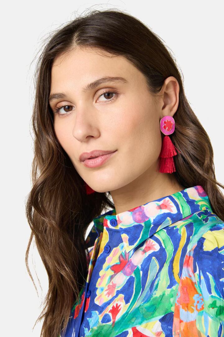 Image of Earrings. Product name - Anita Earrings in Multi colour by brand - Gorman