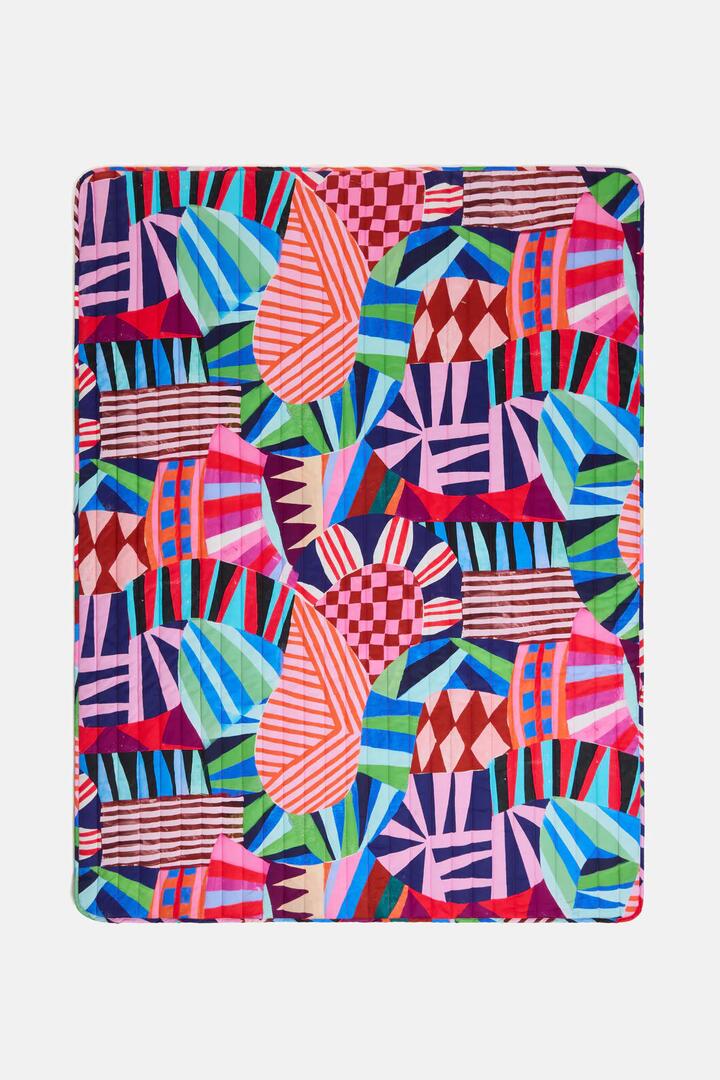 Image of Blankets. Product name - Canopy Circus Velvet Throw in Print colour by brand - Gorman