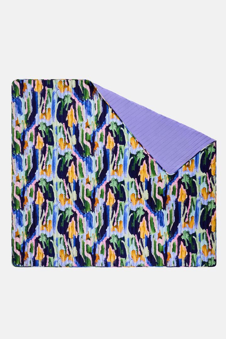 Image of Decor. Product name - Liquid Joy Velvet Coverlet Single / Double in Print colour by brand - Gorman