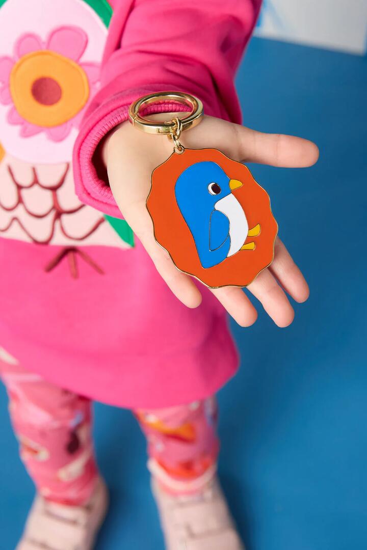 Image of Keychains. Product name - Penguin Key Ring in Multi colour by brand - Gorman