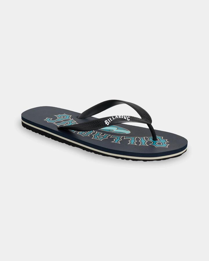 Image of Sandals. Product name - Billabong Mens Tides Thongs Dusty Blue in Dusty Blue colour by brand - Billabong
